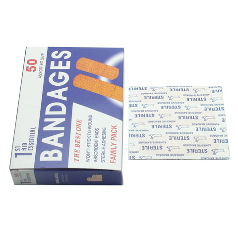 50pcs Waterproof First Aid Band Aid