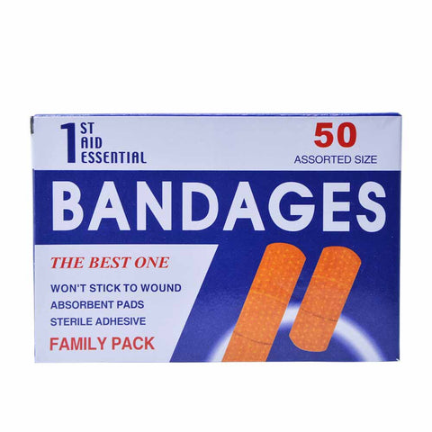 50pcs Waterproof First Aid Band Aid